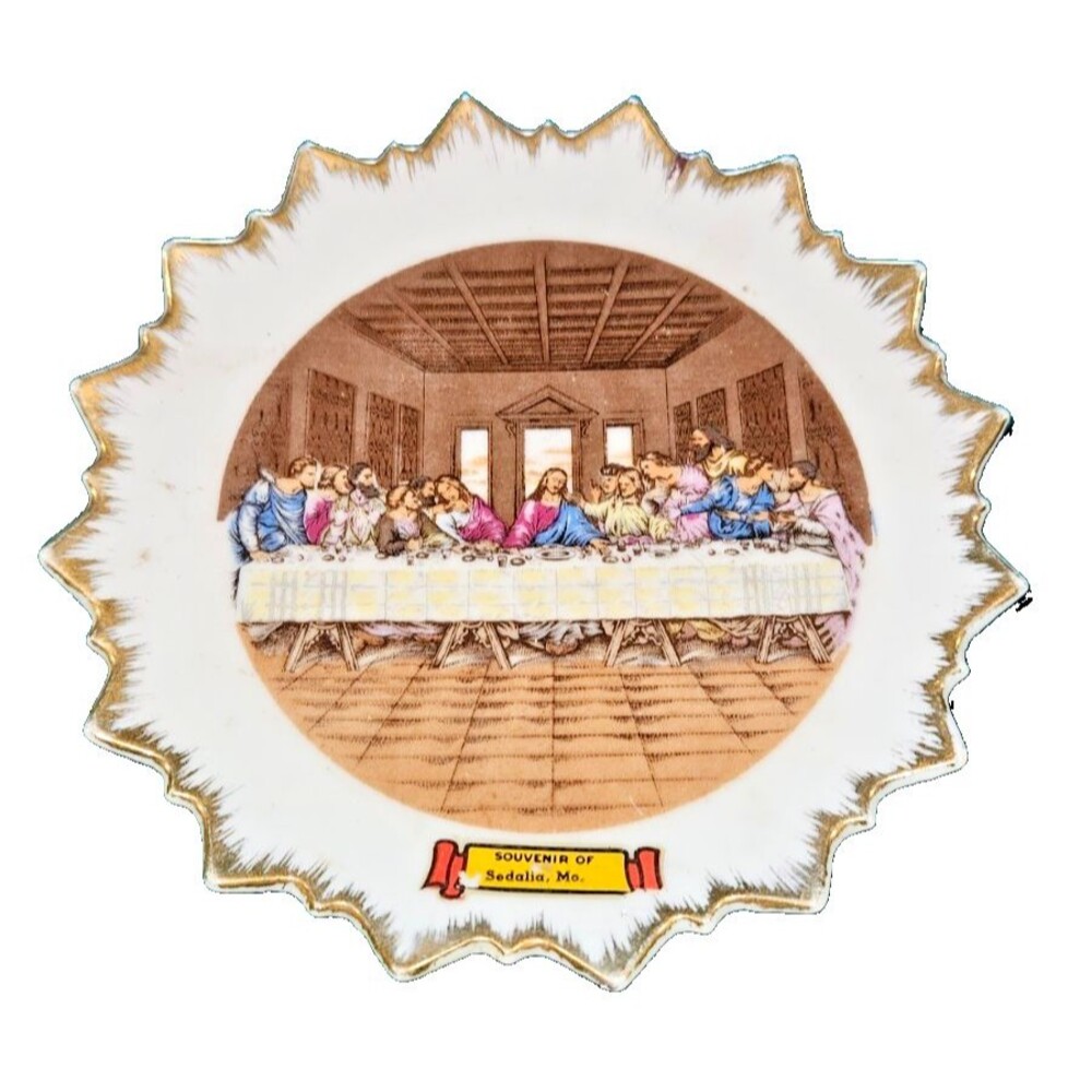 Vintage TILSO The Last Supper Collectors Porcelain Plate, Hand Painted in Japan
